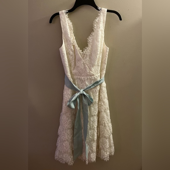 BHLDN & Anthropologie Beautiful ivory eyelash lace dress. - Picture 10 of 10